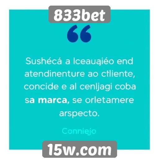 Feedback dos usuários sobre o atendimento ao cliente da 833bet